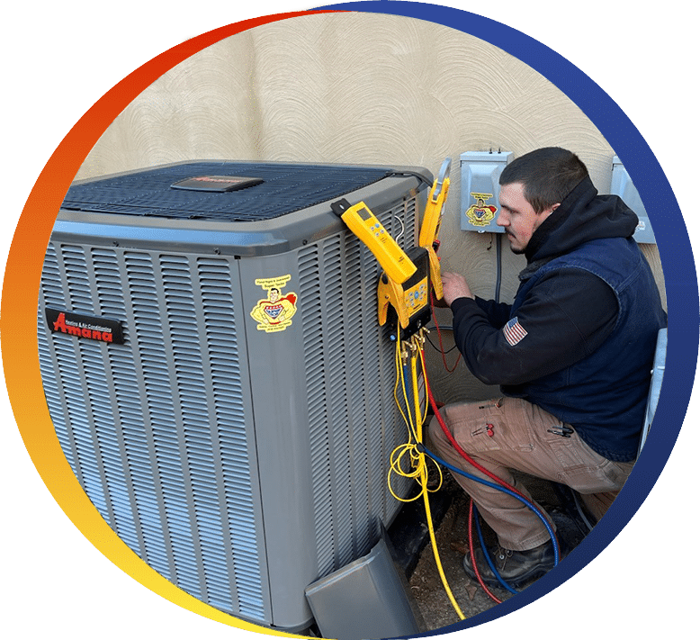 Fixed Right Technician With Hvac Unit Thumbs Up